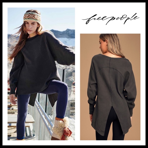 FREE PEOPLE BOHO TUNIC OVERSIZED PULLOVER TOP A2C - Picture 12 of 16